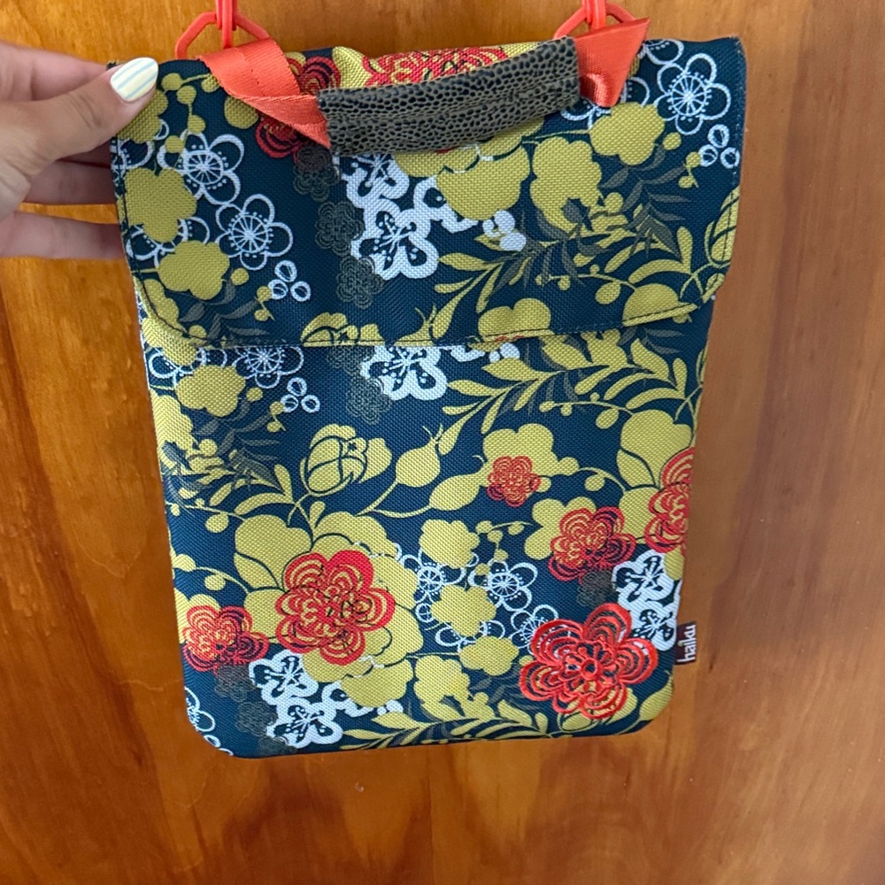 Haiku Floral Shoulder Bag in Yellow and Red